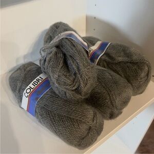 Colibri Slate Gray Mohair Blend Yarn - read